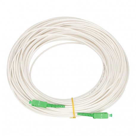 "Extralink Patchkabel SC/APC-SC/APC, LSOH, Einzelmodus, Simplex, G.657A2, 3mm, 10m, weiß"
