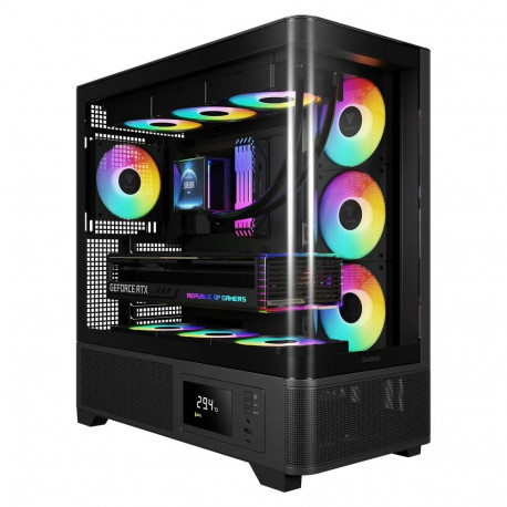 Gamdias mänguri midi-tower arvutikorpus Atlas P2 4x120mm ARGB jaemüügipakend, must