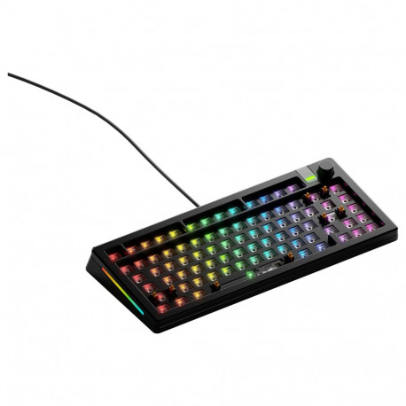 "Glorious GMMK 3 Pro 75 % Custom Gaming-Tastatur - Barebone, ANSI-Layout, schwarz"