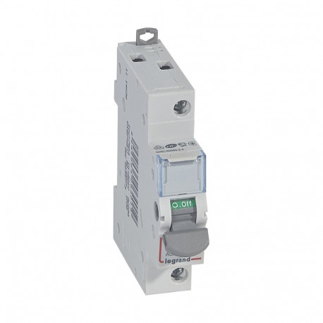 "Legrand 406401 DX3 Lasttrennschalter 1p 20A 250VAC Kategorie AC-22A"