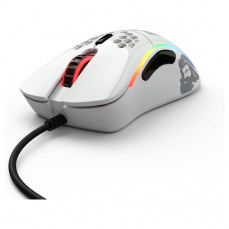 Glorious PC Gaming Race juhtmega mängurihiir Model D RGB, läikivvalge