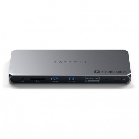 "Satechi Thunderbolt 4 Dockingstation mit DisplayLink, Space Grau, ST-DT4MDM-EU"