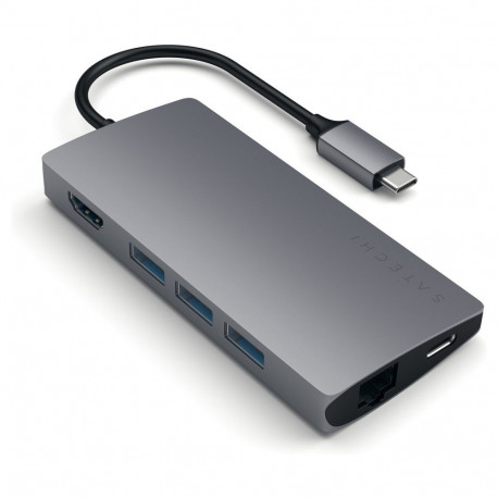 Satechi USB-C V2 mitme pordiga jaotur 8-ühes ST-TCMA2M, kosmosehall