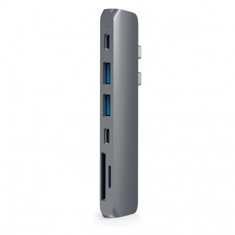 Satechi USB-C-jaotur 7-in-2-adapter, kosmosehall