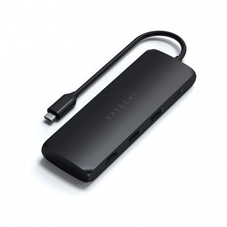 "Satechi USB-C Multiport Adapter mit SSD Gehäuse, Schwarz, ST-UCHSEK"