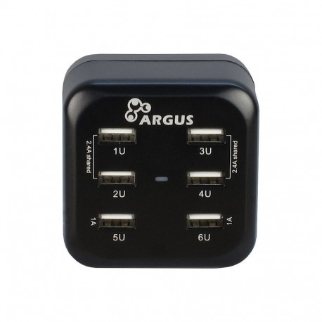 "Inter-Tech Ladegerät Argus LS-6US 80mm USB 5V Steckdose"