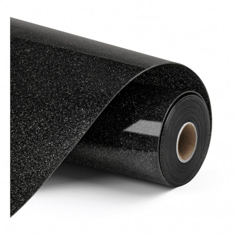 "LOKLiK Plotterfolie Glitzer - Schwarz - 30,5 x 90 cm"
