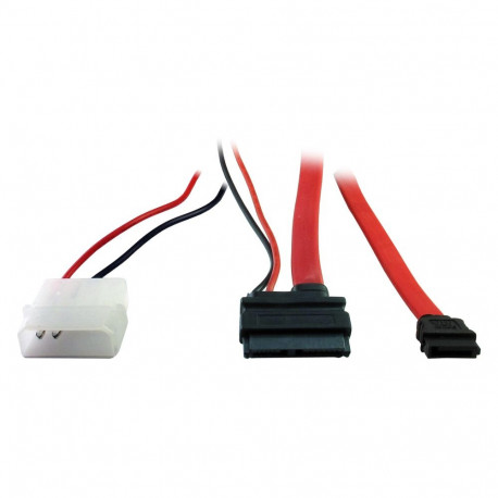 "Inter-Tech Kabel Slim DVD Anschluss SATA + Power 0,6m/0,6m"