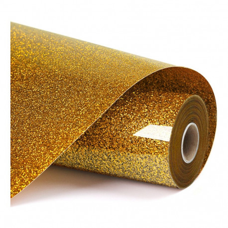 "LOKLiK Plotterfolie Glitzer - Golden - 30,5 x 90 cm"