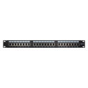 "Inter-Tech 19"" Patchpanel Cat.5e STP 24 Port Metall"