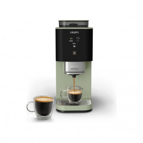 Krups kohvimasin SA401LE0 Crush pumba rõhk 15bar automaatne 1370W, must/roheline