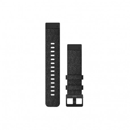 Garmin QuickFit 20 Watch Bands Heathered black nylon, black hardware