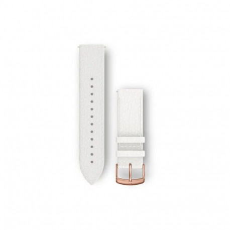 Garmin Quick Release Bands (20 mm) White italian leather, 18K rose gold PVD hardware