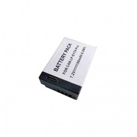 Replacement Battery Canon LP-E17H Pro (without chip), 1180mAh, USB Type-C