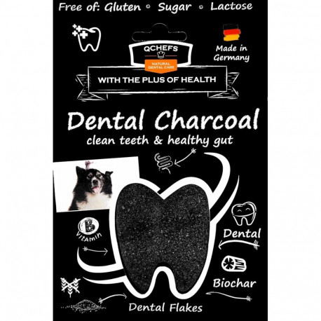 QCHEFS Dog Treat with Activated Charcoal Dental Charcoal 80 g