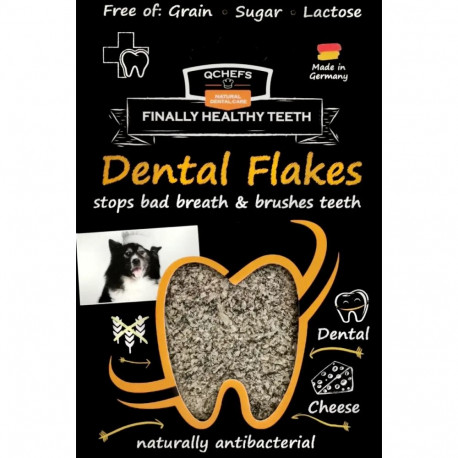 QCHEFS Dog Treat Dental Flakes 90 g