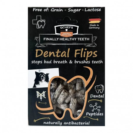 QCHEFS maius koertele Dental Flips 40 g