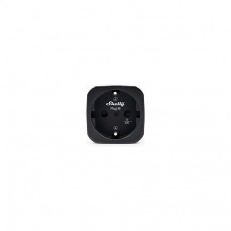 SHELLY Plug M Gen3 Black 2-Pack Power Metering Smart Plug