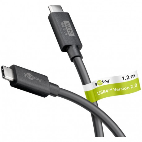 USB kaabel GOOBAY USB-C - USB-C 240W 80Gbit/s 1.2m