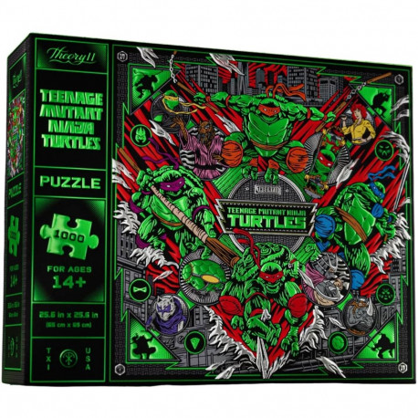 Puzzle - Theory11 Teenage Mutant Ninja Turtles 1000-Piece Puzzle 65 × 65 cm