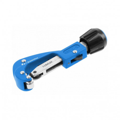 Hogert HT1P611 tube cutter, Ø3-32mm, 2 rollers, deburrer, GCR15 steel blade, 55-58 HRC, aluminium bo