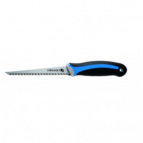 Hogert saw HT3S238, 150mm, 7 teeth/inch, 44-46 HRC, ergonomic rubber handle, double sided teeth