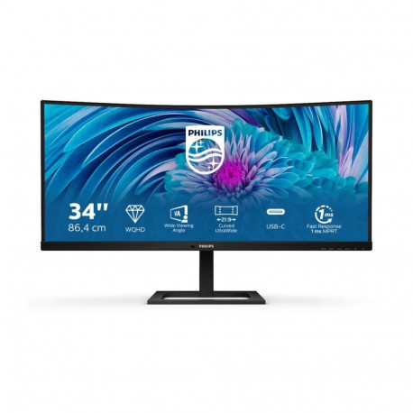 Warranty  month(s) | 346E2CUAE | 34  " | VA | WQHD | 21:9 | 4 ms | 300 cd/m2 | Black | HDMI ports qu