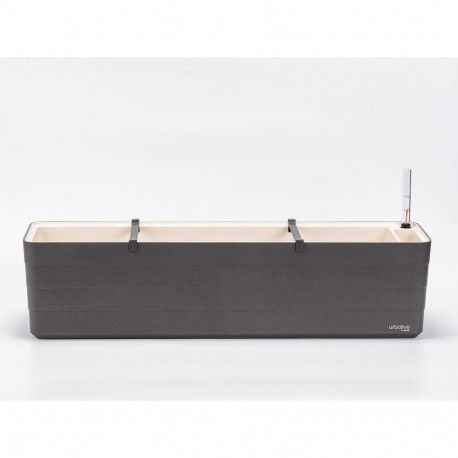 URBALIVE isekastuv ristkülikukujuline taimepott BERBERIS 80x20cm, hall