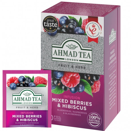 Herbal tea AHMAD berry mix/hibiscus 20 pcs in an envelope