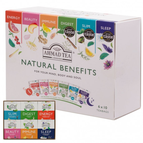 Green tea AHMAD Natural Benefits 2g x60 pcs in an envelope