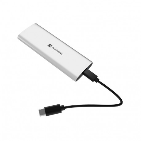 Natec väline SSD-ketta korpus Rhino M.2 NVME Lite USB-C Gen 2, hõbedane
