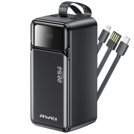 Powerbank 50000mAh 22,5 W PA-107 PD 3xUSB