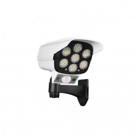 AK333A Lampa solarna 77 led atrapa kamery biała