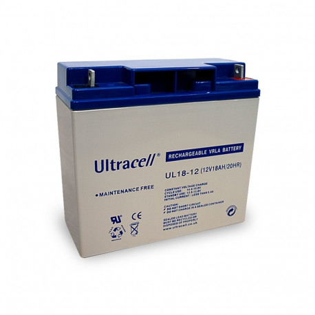 Ultracell pliiaku 12 V, 18 Ah (UC18-12)