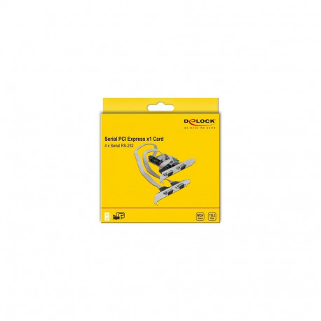 PCI Express x1 kaart 4 × RS-232 jadapordi jaoks