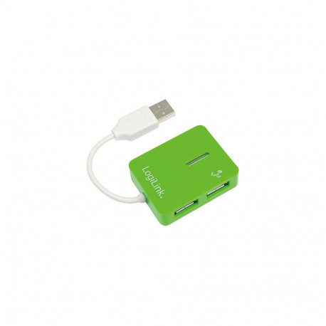 LogiLink hub 4x Smile, roheline
