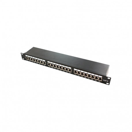 LogiLink patch-paneel CAT6a 19" 1HE 24-pordine, must