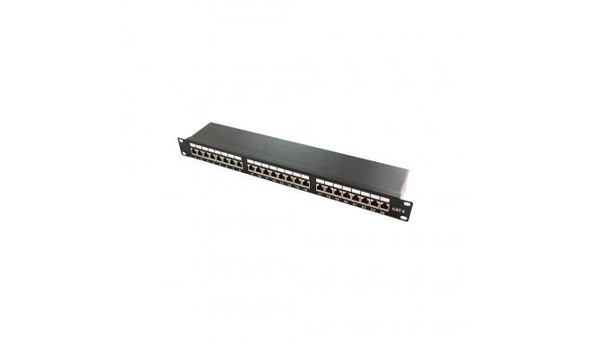 LogiLink patch-paneel CAT6a 19" 1HE 24-pordine, must