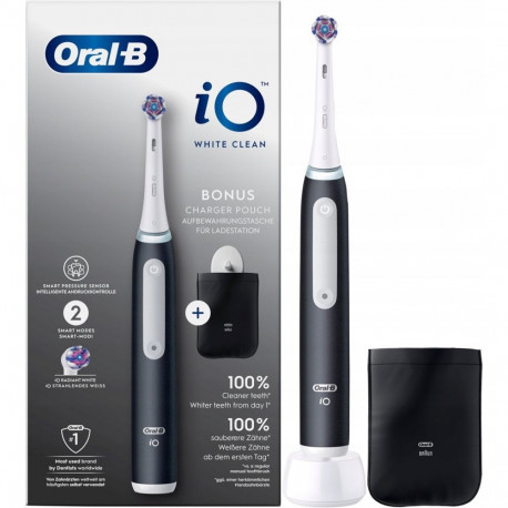 Oral-B hambahari, valge ja must, koos kattega