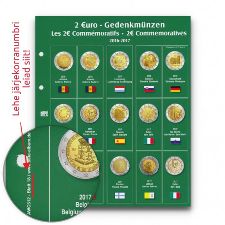 SAFE Premium mündialbum 2€ lisalehed - 41