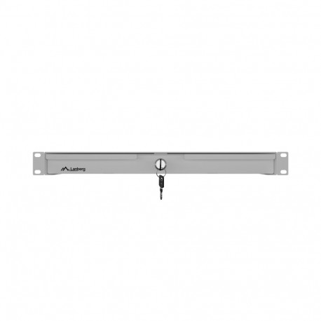 Lanberg 19" 1U sahtel AK-2002-S kandevõimega kuni 30kg, komplekteeritav, 48.26 x 27 x 4.4cm, hall