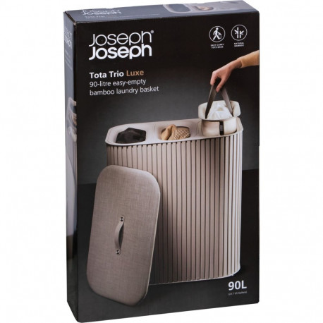 Joseph Joseph pesusorteerija Tota Trio Luxe 90L, ecru