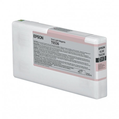 EPSON T6536 Ink Cartridge, Vivid Light Magenta