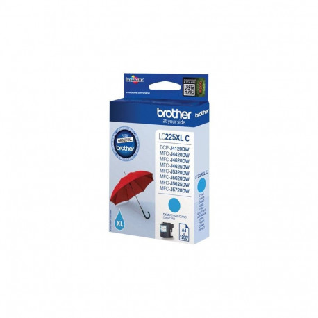Brother LC-225XLC Ink Cartridge, Cyan