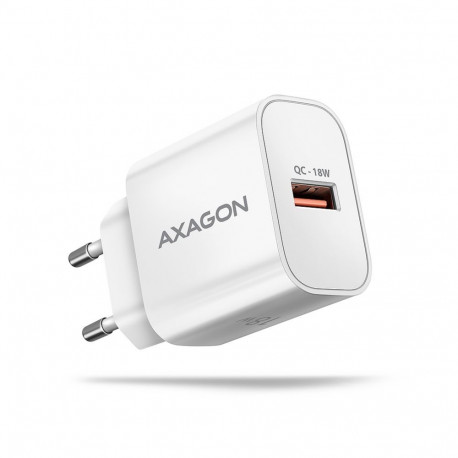 Axagon ACU-QC18W Wall charger 18W, 1x port USB-A, QC3.0/AFC/Apple, white