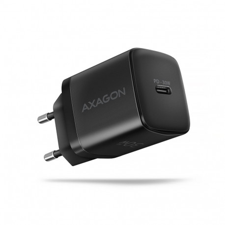 Axagon ACU-PD30 Sil Wall charger 30W, 1x port USB-C, PD3.0/PPS/QC4+/SFC/AFC/Apple, black
