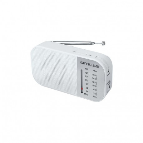 Muse M-025 RW, Portable radio, White