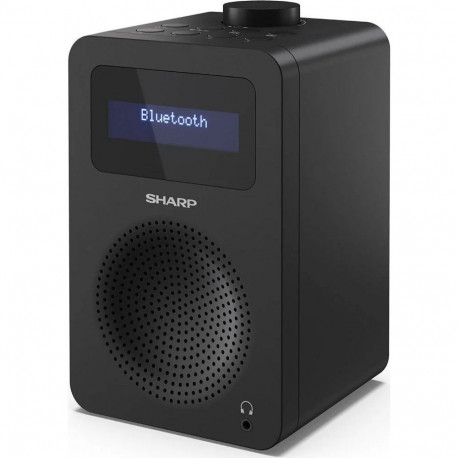 Sharp DR-430(BK) Digital Radio, FM/DAB/DAB+, Bluetooth 5.0, Midnight Black