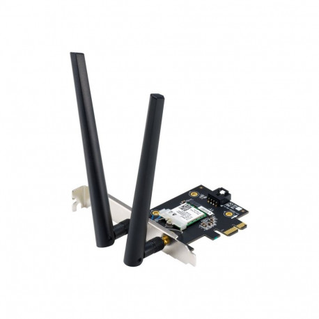 Asus WiFi 7 PCI-E Adapter with 2 external antennas | PCE-BE6500 | 802.11be | Mesh Support No | MU-Mi