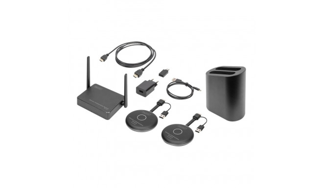 Digitus Click & Present Pro - Wireless Collaboration System, Grey/Black